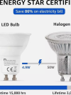 10 Pack 5W Gu10 Led Bulbs Spot Light Lamps Soft White / Down Light UK - Image 4
